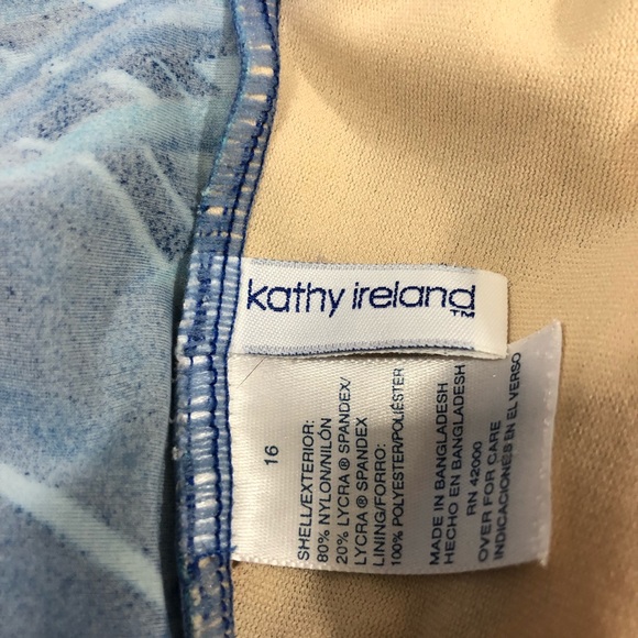 Kathy Ireland One piece swim suit. 16 - Picture 5 of 6